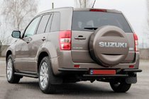 Suzuki Grand Vitara 2005–2017 Zadný ochranný rám AK003-2 Black (nerez) fotografia 3