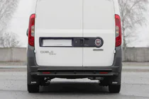 Fiat Doblo II 2010–2022 Zadný oblúk AK002/1 – Dvojitý Black (nerez) fotografia 2