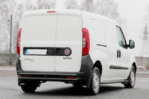 Fiat Doblo II 2010–2022 Zadný oblúk AK002/1 – Dvojitý Black (nerez) fotografia 3