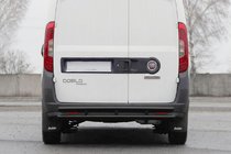 Opel Combo 2012–2018 Zadný oblúk AK002/1 – Dvojitý Black (nerez) fotografia 1