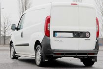 Opel Combo 2012–2018 Zadný oblúk AK002/1 – Dvojitý Black (nerez) fotografia 2