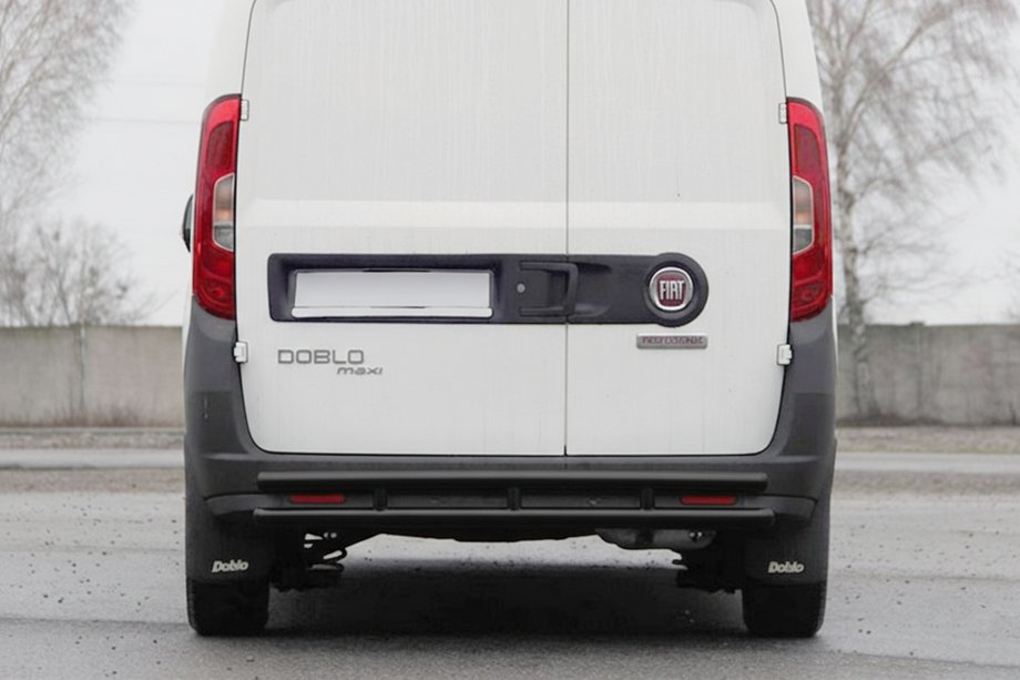 Opel Combo 2012–2018 Zadný oblúk AK002/1 – Dvojitý Black (nerez) Image
