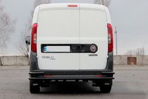 Opel Combo 2012–2018 Zadný ochranný rám AK005/2-Dvojitý Black (nehrdzavejúca oceľ) fotografia 1