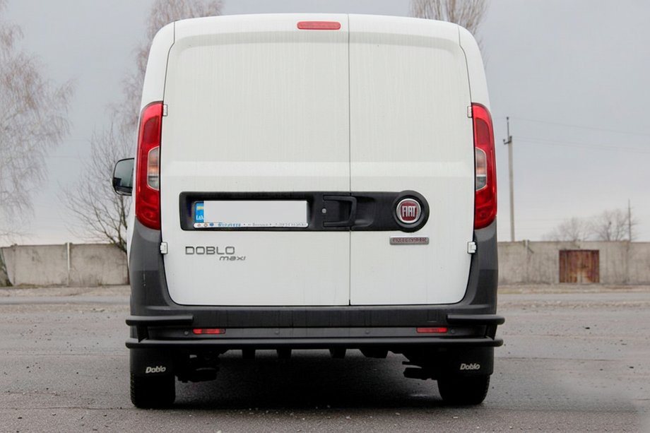 Opel Combo 2012–2018 Zadný ochranný rám AK005/2-Dvojitý Black (nehrdzavejúca oceľ) Image