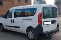 Fiat Doblo II 2010–2022 Zadný ochranný rám AK005/2-Dvojitý Black (nehrdzavejúca oceľ) fotografia 3