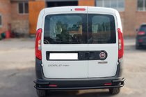 Fiat Doblo II 2010–2022 Zadný ochranný rám AK005/2-Dvojitý Black (nehrdzavejúca oceľ) fotografia 2