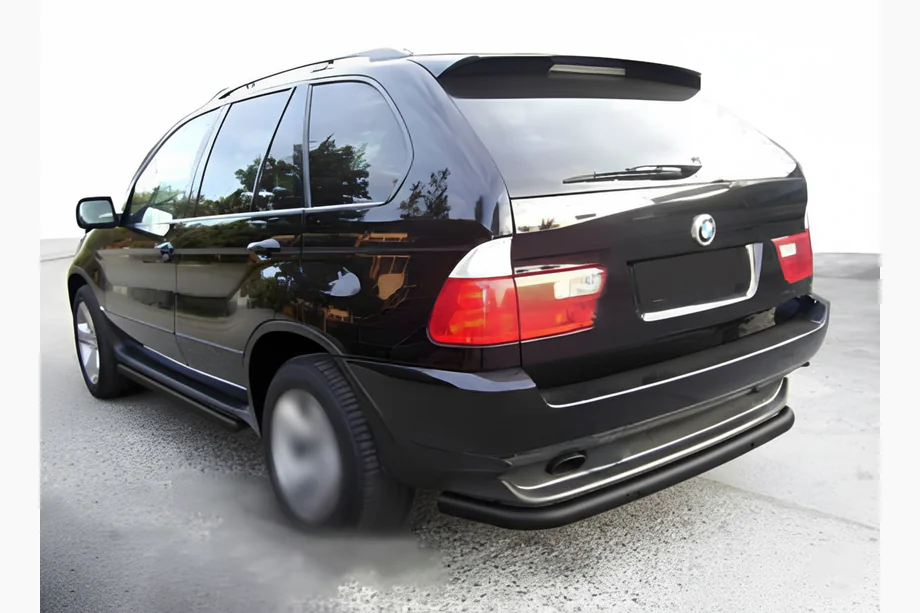 BMW X5 E53 1999–2006 Zadný ochranný rám Special Black (nerez) Image