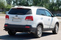 Kia Sorento II XM 2009–2014 Zadný ochranný oblúk AK003-2 Black (nerez) fotografia 1