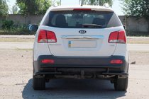 Kia Sorento II XM 2009–2014 Zadný ochranný oblúk AK003-2 Black (nerez) fotografia 4
