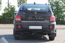 SsangYong Action 2005–2018 Zadný ochranný rám AK005-2 Black (nerez) fotografia 3