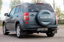 Suzuki Grand Vitara 2005–2017 Zadný ochranný oblúk AK005-3 Black (nerez) fotografia 1
