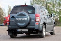 Suzuki Grand Vitara 2005–2017 Zadný ochranný oblúk AK005-3 Black (nerez) fotografia 3
