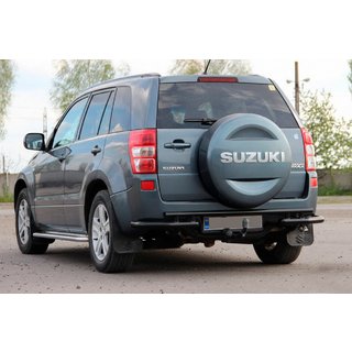 Zadný ochranný oblúk AK005-3 Black (nerez) Suzuki Grand Vitara 2005–2017 fotografia 1