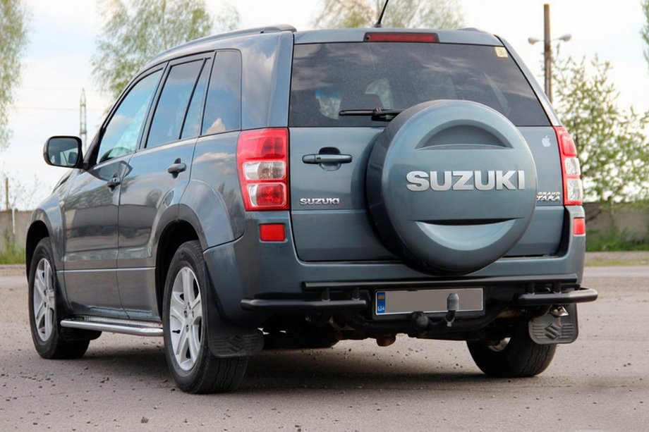 Suzuki Grand Vitara 2005–2017 Zadný ochranný oblúk AK005-3 Black (nerez) Image