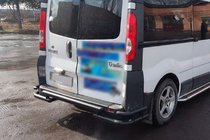 Nissan Primastar 2002–2014 Zadný ochranný rám AK-Special Black (nerez) fotografia 7