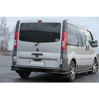 Zadný ochranný rám AK-Special Black (nerez) Opel Vivaro 2001–2015 fotografia 2