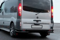 Renault Trafic 2001–2015 Zadný ochranný rám AK-Special Black (nerez) fotografia 7