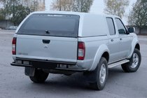 Nissan NP300 1999–2015 Zadný ochranný rám AK004 Black (nerez) fotografia 3