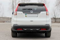 Honda CRV 2012–2016 Zadný oblúk AK002-dvojitý Black (nerez) fotografia 1