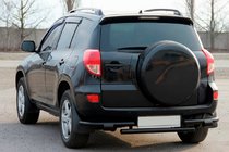 Toyota Rav 4 2006–2013 Zadný ochranný oblúk AK005-2 Black (2 ks, nerez) fotografia 3
