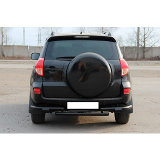 Zadný ochranný oblúk AK005-2 Black (2 ks, nerez) Toyota Rav 4 2006–2013 fotografia 2