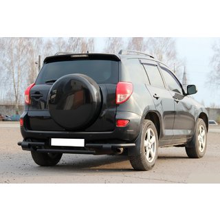 Zadný ochranný oblúk AK005-2 Black (2 ks, nerez) Toyota Rav 4 2006–2013 fotografia 1