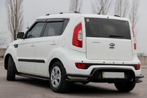 Kia Soul II 2013–2018 Zadný ochranný rám AK007-2 Black (nehrdzavejúca oceľ) fotografia 1
