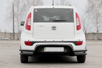Kia Soul II 2013–2018 Zadný ochranný rám AK007-2 Black (nehrdzavejúca oceľ) fotografia 2