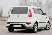 Kia Soul II 2013–2018 Zadný ochranný rám AK007-2 Black (nehrdzavejúca oceľ) fotografia 3