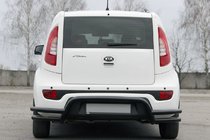 Kia Soul II 2013–2018 Zadný ochranný rám AK007-2 Black (nehrdzavejúca oceľ) fotografia 4