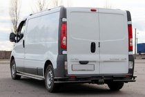 Nissan Primastar 2002–2014 Zadný ochranný rám AK003-Plus-2 Black (nerez) fotografia 3