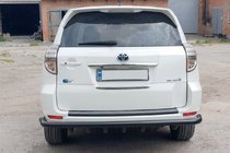 Toyota Rav 4 2006–2013 Zadná ochranná tyč AK005-15 Black (len pre EV, 2 ks, nerez) fotografia 2