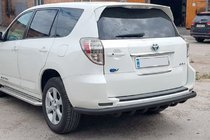 Toyota Rav 4 2006–2013 Zadná ochranná tyč AK005-15 Black (len pre EV, 2 ks, nerez) fotografia 3