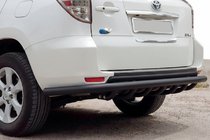 Toyota Rav 4 2006–2013 Zadná ochranná tyč AK005-15 Black (len pre EV, 2 ks, nerez) fotografia 1