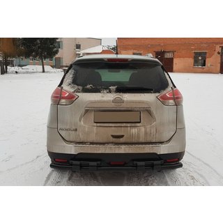 Zadný ochranný oblúk NSXT.13.6.B1-08 Black (nerez) Nissan X-trail T32/Rogue 2014–2021 fotografia 3