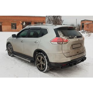 Zadný ochranný oblúk NSXT.13.6.B1-08 Black (nerez) Nissan X-trail T32/Rogue 2014–2021 fotografia 4