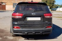 Kia Sorento II XM 2009–2014 Zadný ochranný oblúk AK015 Black (nerez) fotografia 3