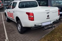 Fiat Fullback 2016– Zadný ochranný rám AK-Special Black (nerez) fotografia 3