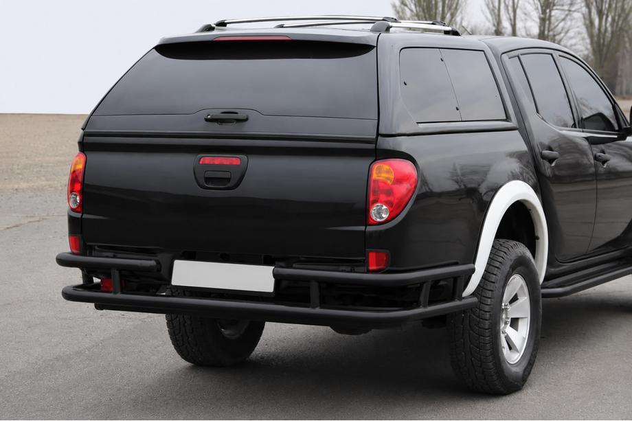 Mitsubishi L200 2006–2015 Zadný ochranný rám AK0022 Black (nerez) Image