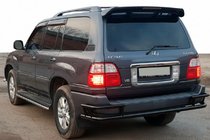 Lexus LX470 1998–2007 Zadný ochranný rám AK009-15 Black (nerez) fotografia 1