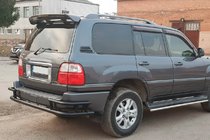Lexus LX470 1998–2007 Zadný ochranný rám AK009-15 Black (nerez) fotografia 2