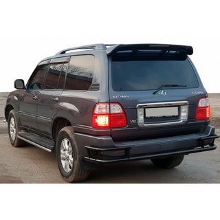 Zadný ochranný rám AK009-15 Black (nerez) Lexus LX470 1998–2007 fotografia 1