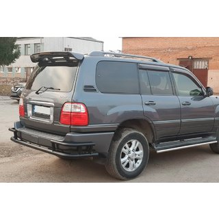 Zadný ochranný rám AK009-15 Black (nerez) Lexus LX470 1998–2007 fotografia 2