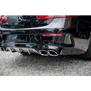 Zadný difúzor Black s koncovkami Chrome (Dizajn AMG63) fotografia 1