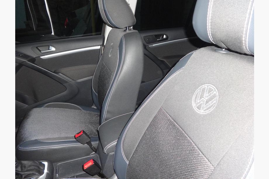 Volkswagen Tiguan 2007–2016 Poťahy na autosedadlá (ekokoža↗látka, Premium) Fotografia 28