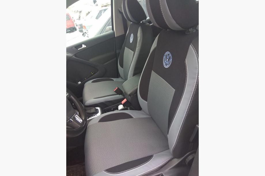 Volkswagen Tiguan 2007–2016 Poťahy na autosedadlá (ekokoža↗látka, Premium) Fotografia 9