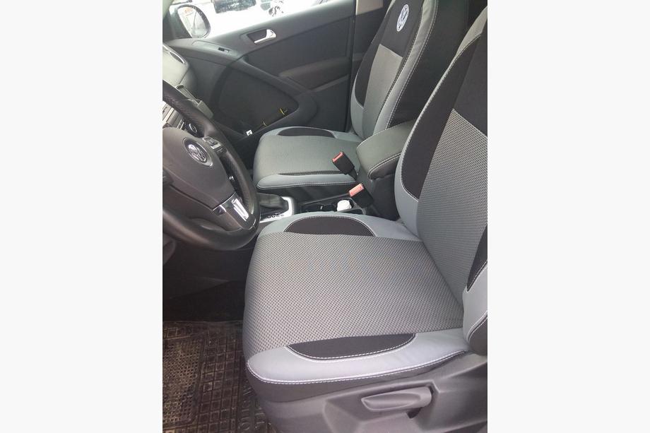 Volkswagen Tiguan 2007–2016 Poťahy na autosedadlá (ekokoža↗látka, Premium) Fotografia 10