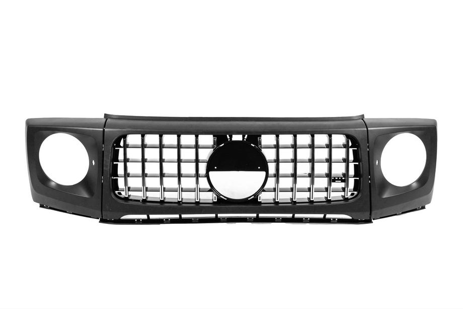 Mercedes G class W463 1990–2018 Maska chladiča s rámikmi svetlometov BRB 2018-style (pre vozidlá s nainštalovaným facelift kitom) Image