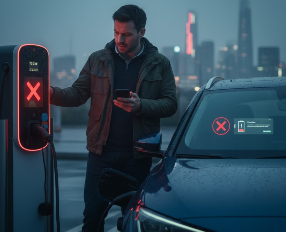 Prečo sa elektromobil nenabíja? 7 hlavných príčin a rýchle riešenia