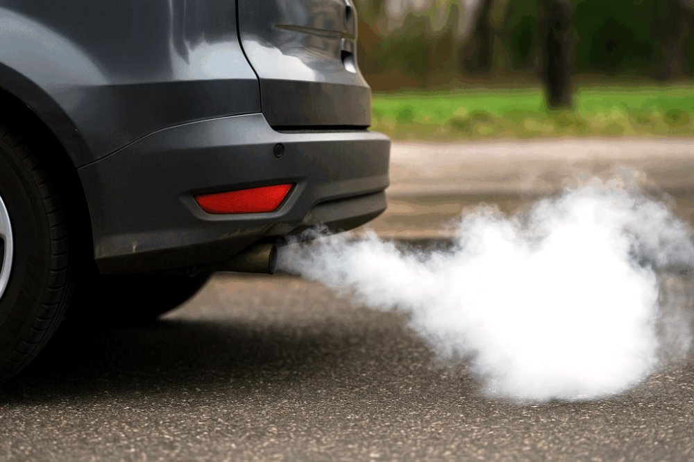 Prečo auto dymí na bielo: príčiny a čo robiť